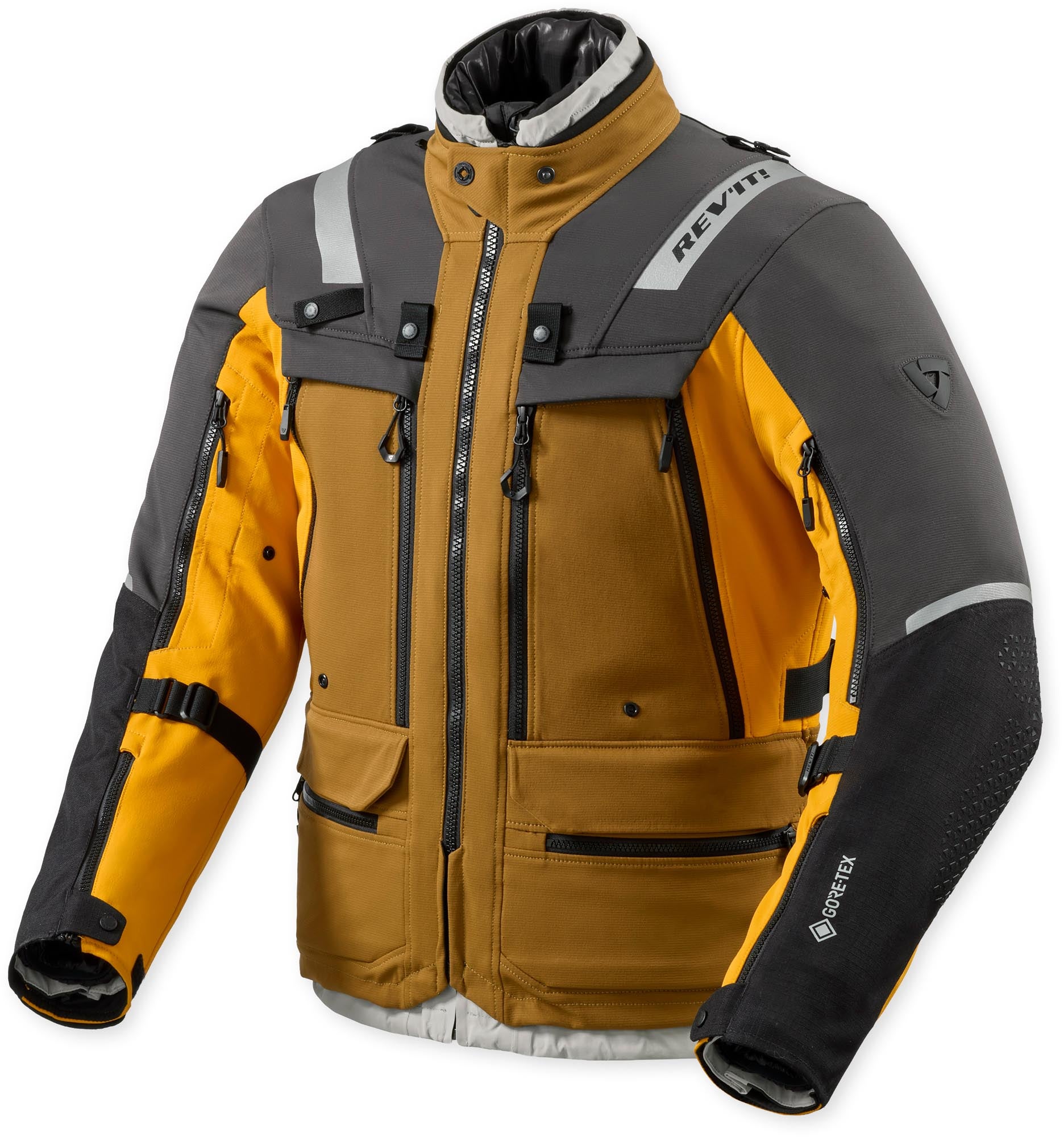 Revit Defender 4 GTX Veste textile moto imperméable noir/ocre L Figure 1