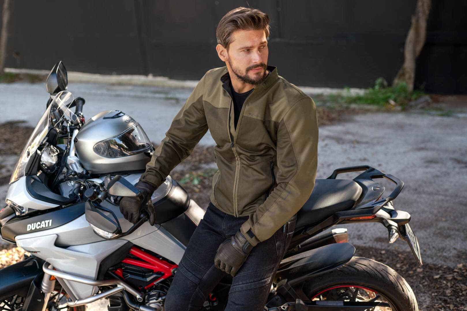 SHIMA Openair Motorsykkel tekstiljakke brun XXL Figur 4