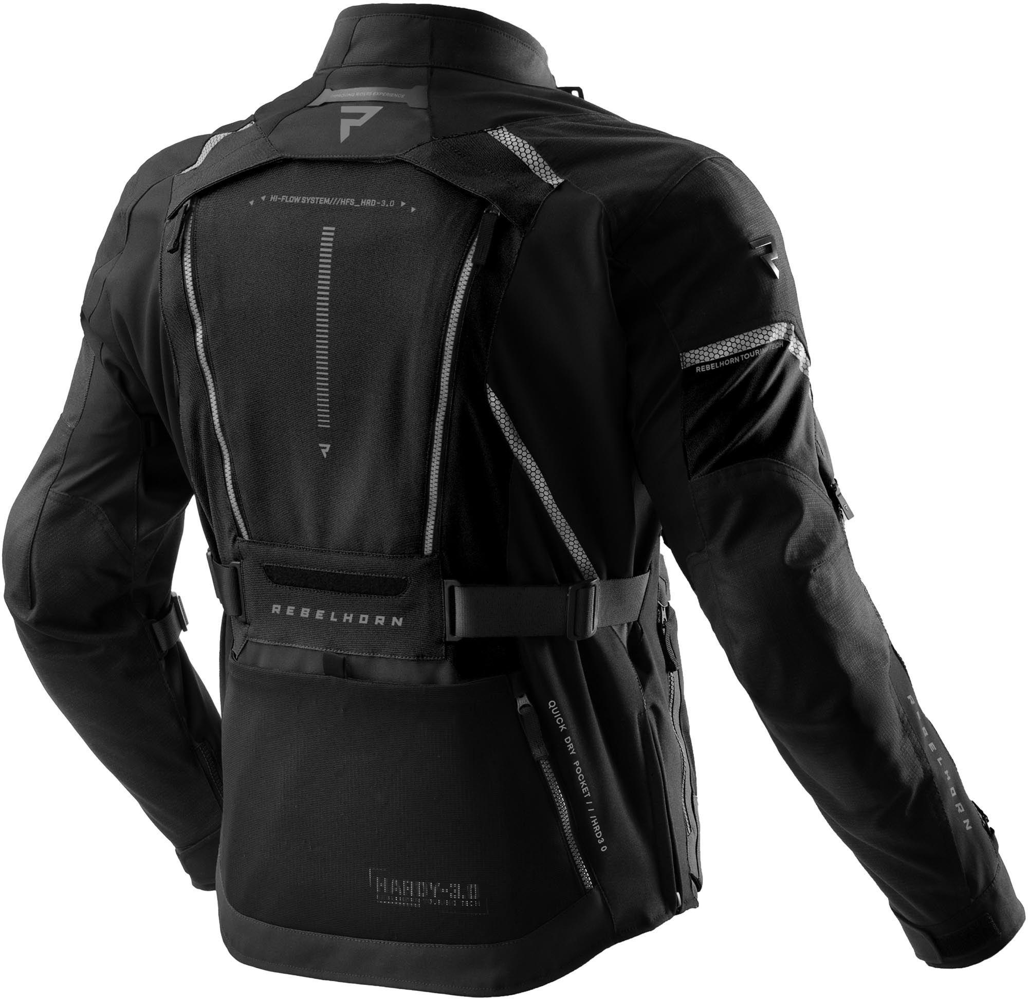 Rebelhorn Hardy 3.0 waterproof Motorcycle Textile Jacket black M Figure 2