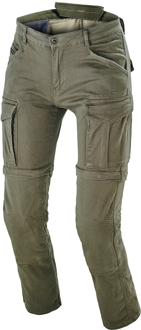 Macna Arrival Motorcycle Textile Pants Military Green 30 Figure 1