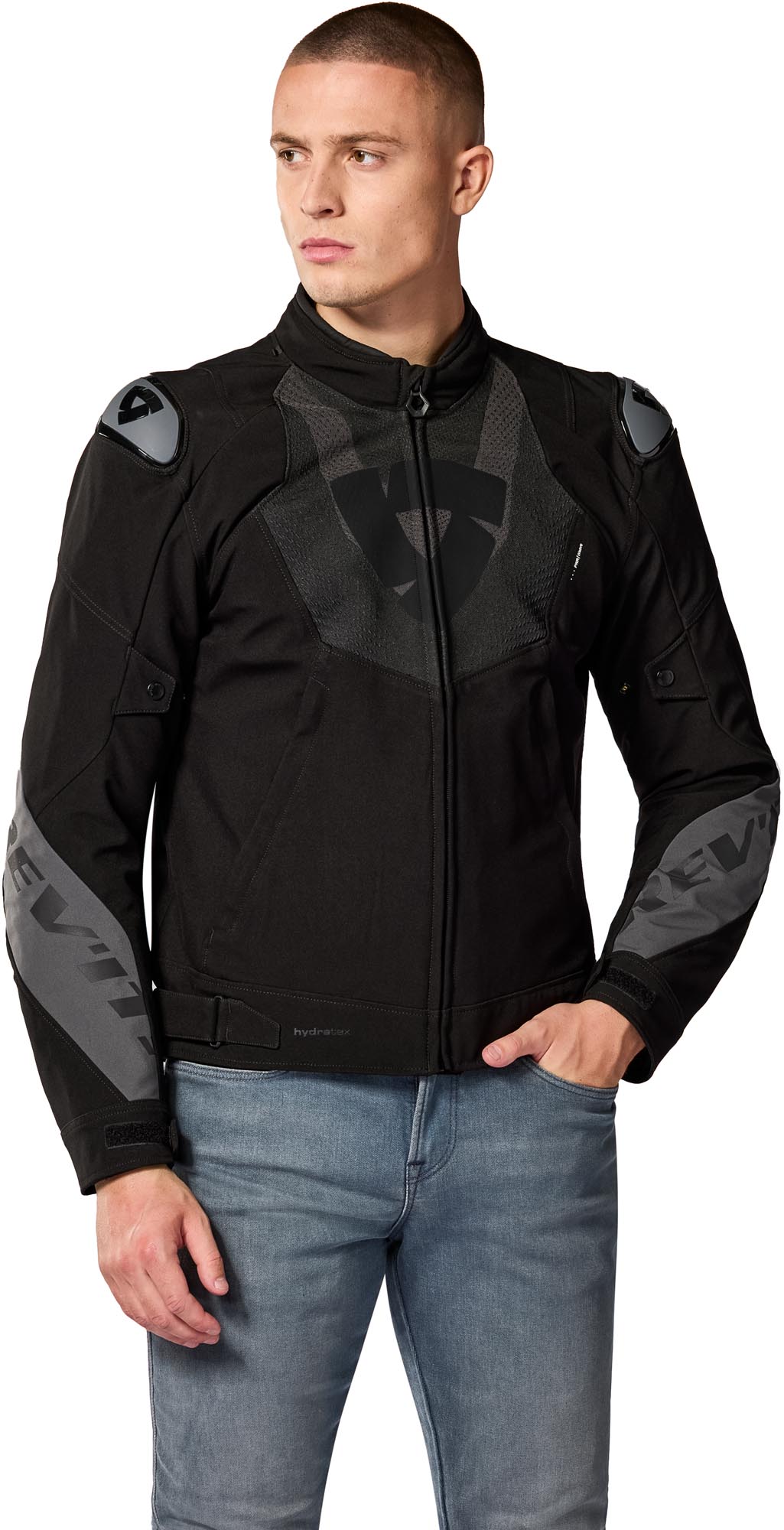 Revit Hyperspeed 3 H2O Veste textile moto imperméable noir/gris M Figure 3