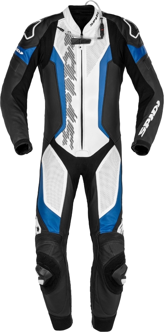 Spidi Laser Pro One Piece Perforated Motorcycle Leather Suit black/blue 48 Figure 1