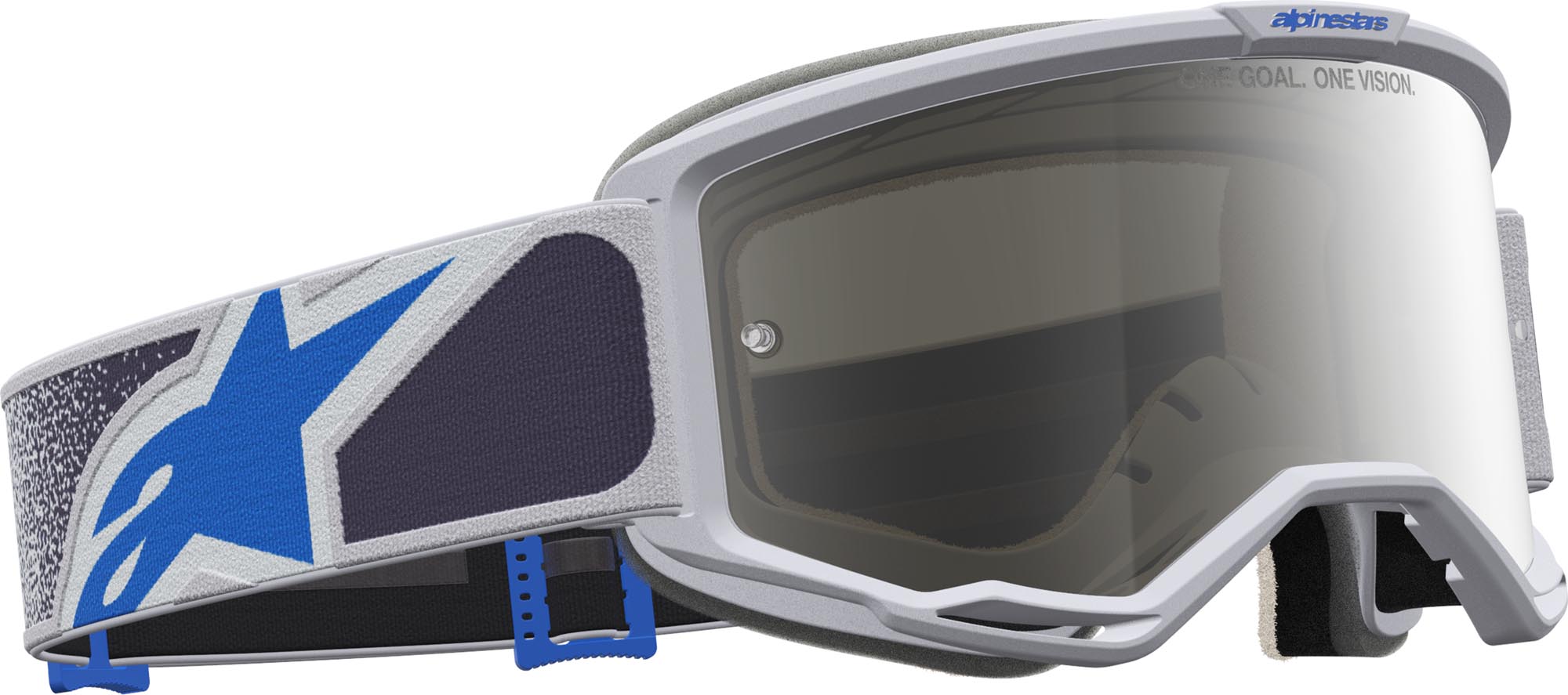 Alpinestars Vision 5 Drag Mirror Occhiali da motocross viola/blu Figura 3