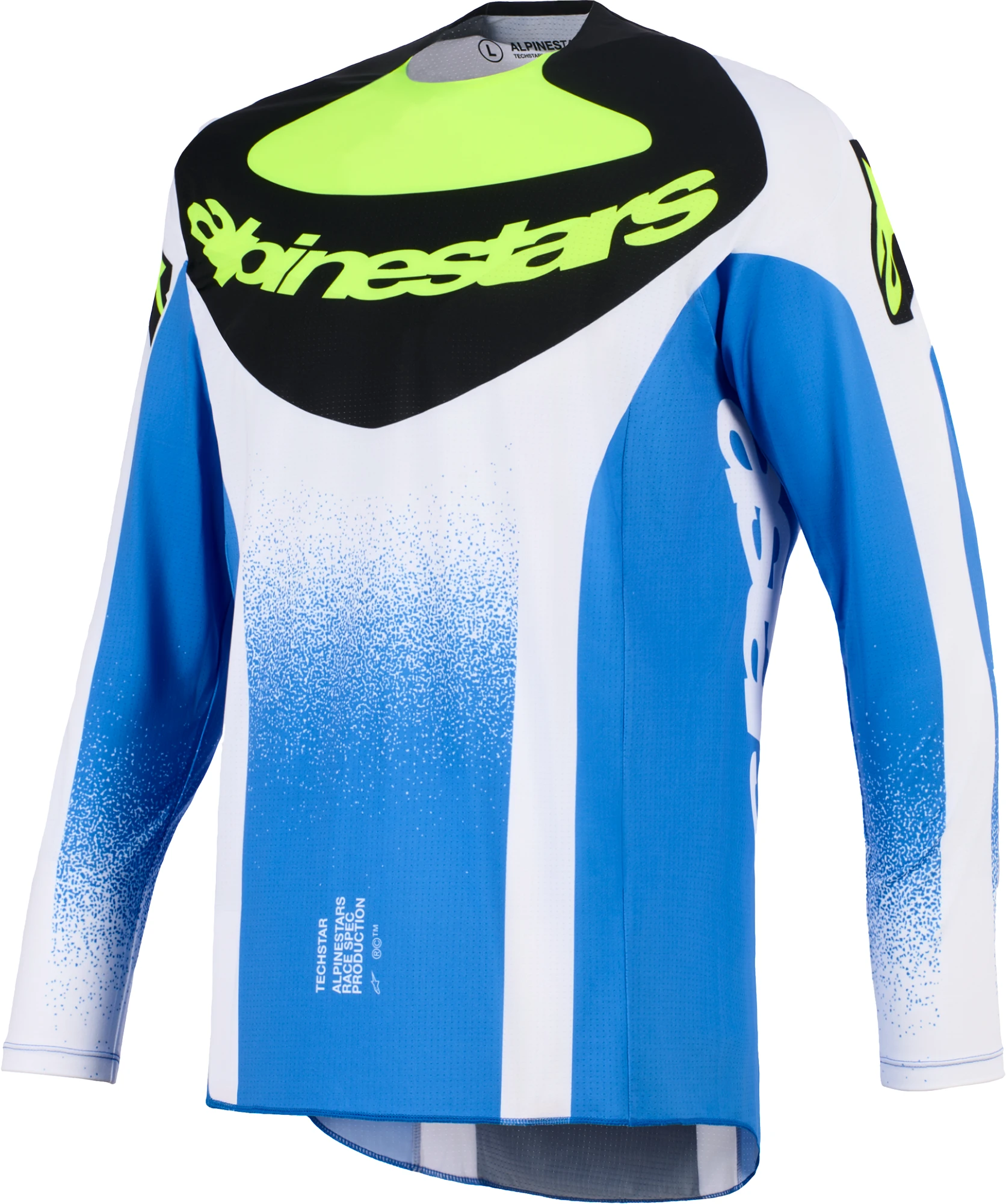 Alpinestars Techstar KNIF Tricou de motocross Albastru/Negru/Galben S Figura 1