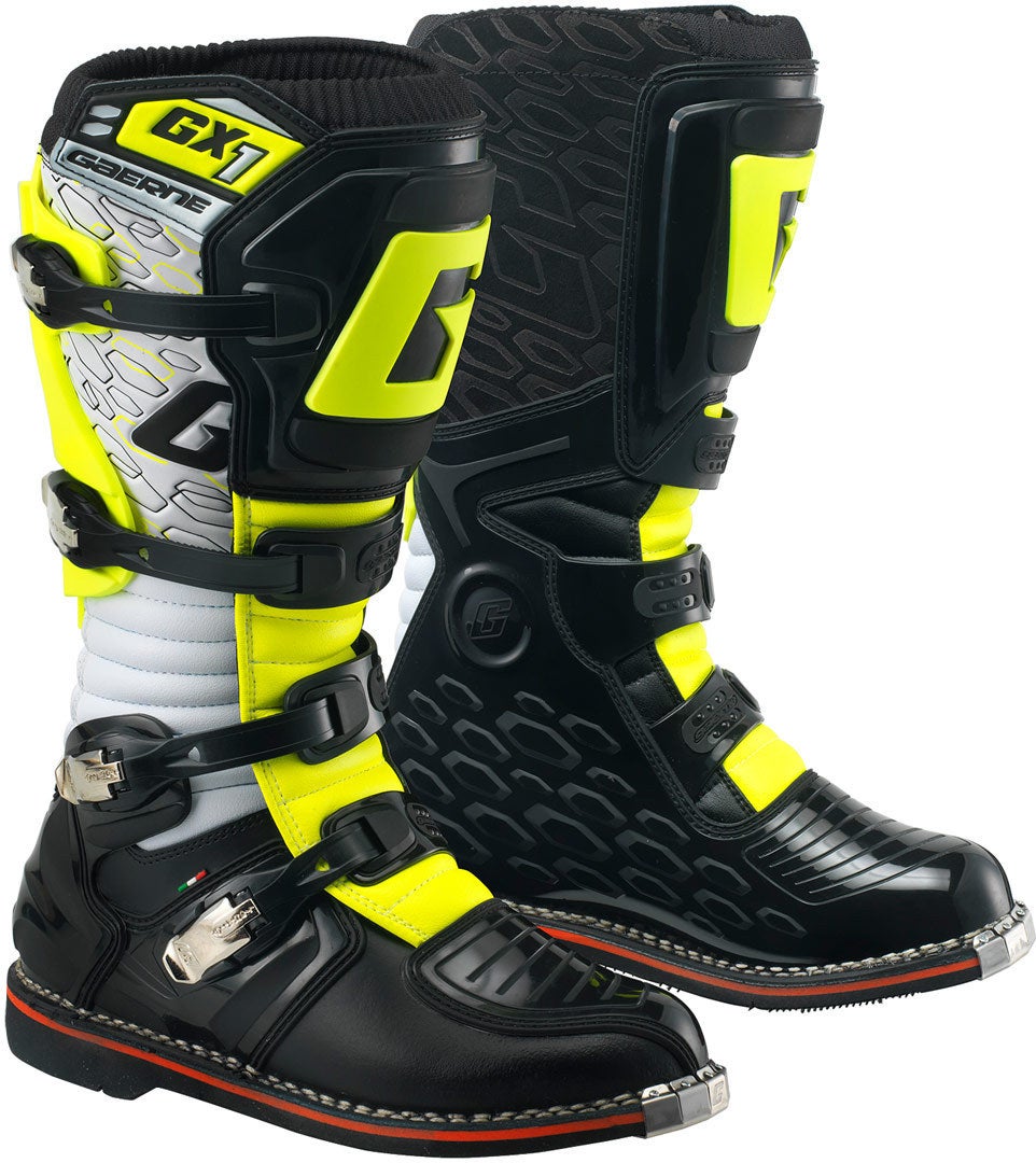 Gaerne GX-1 Goodyear Bottes de motocross Noir/Blanc/Vert 43 Figure 1
