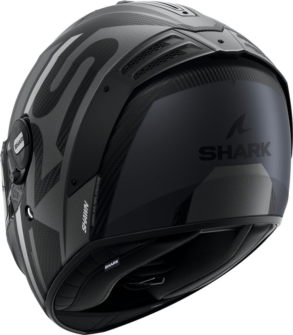 Shark Spartan RS Shawn Carbon Hjelm sort mat/grå M (57/58) Figur 3