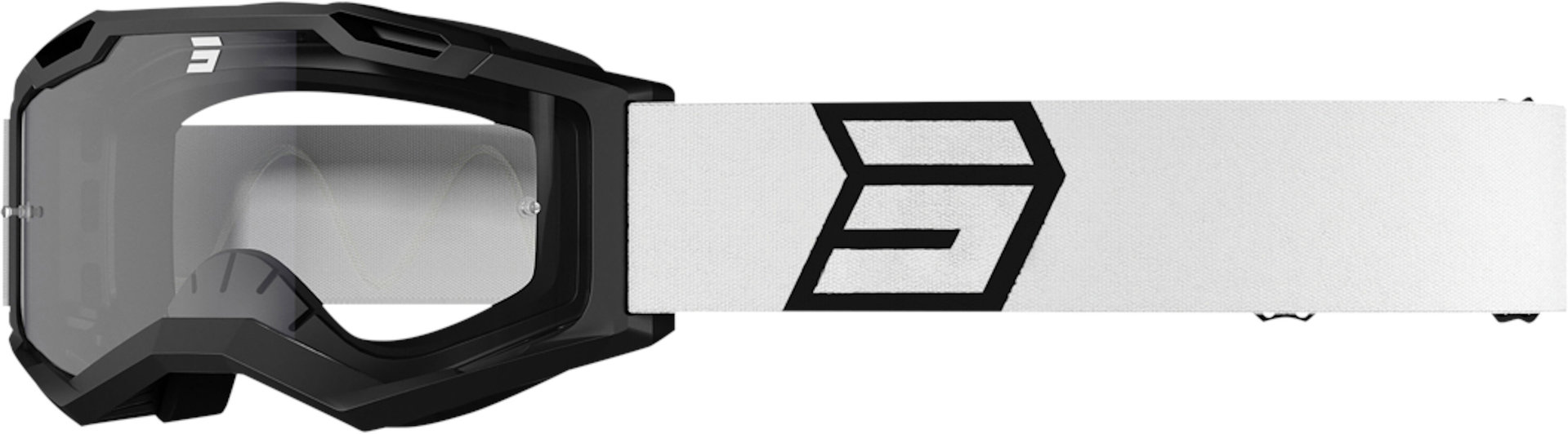 Shot Assault 2.0 Solar Ochelari de motocross Alb/Negru Figura 1
