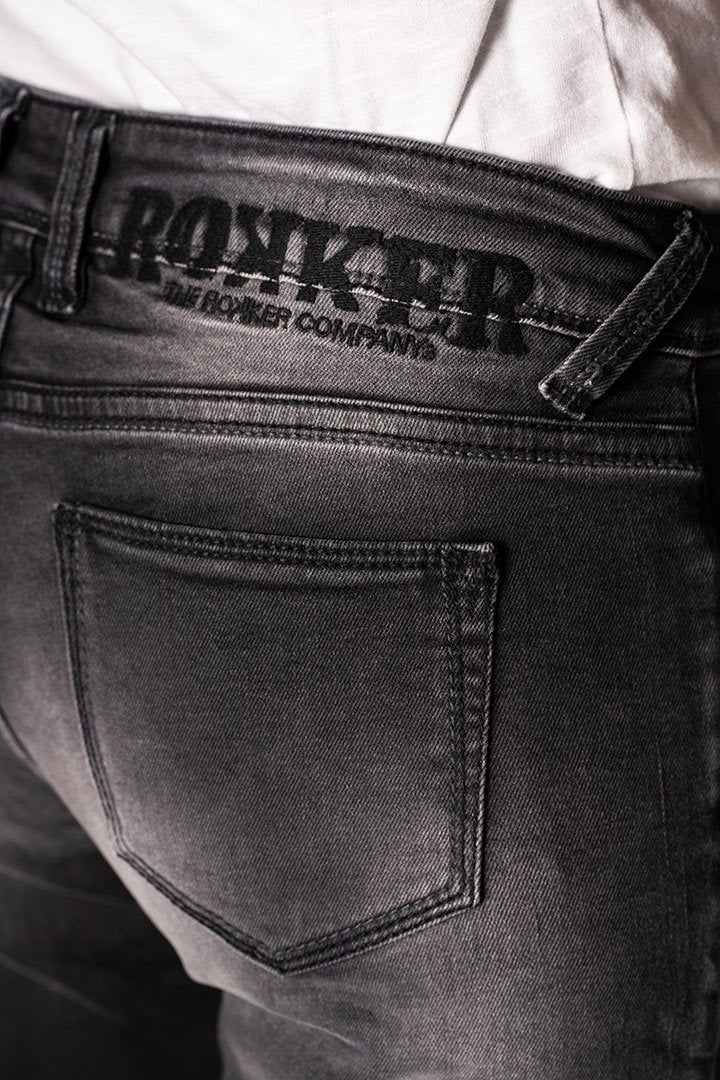Rokker The Donna Black Jeans Moto Donna 30 L34 Figura 5
