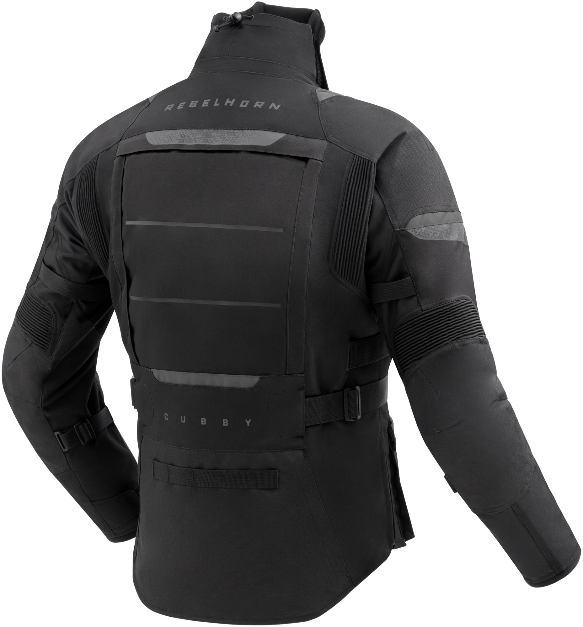 Side view of Rebelhorn Cubby 5 waterproof Motorcycle Textile Jacket