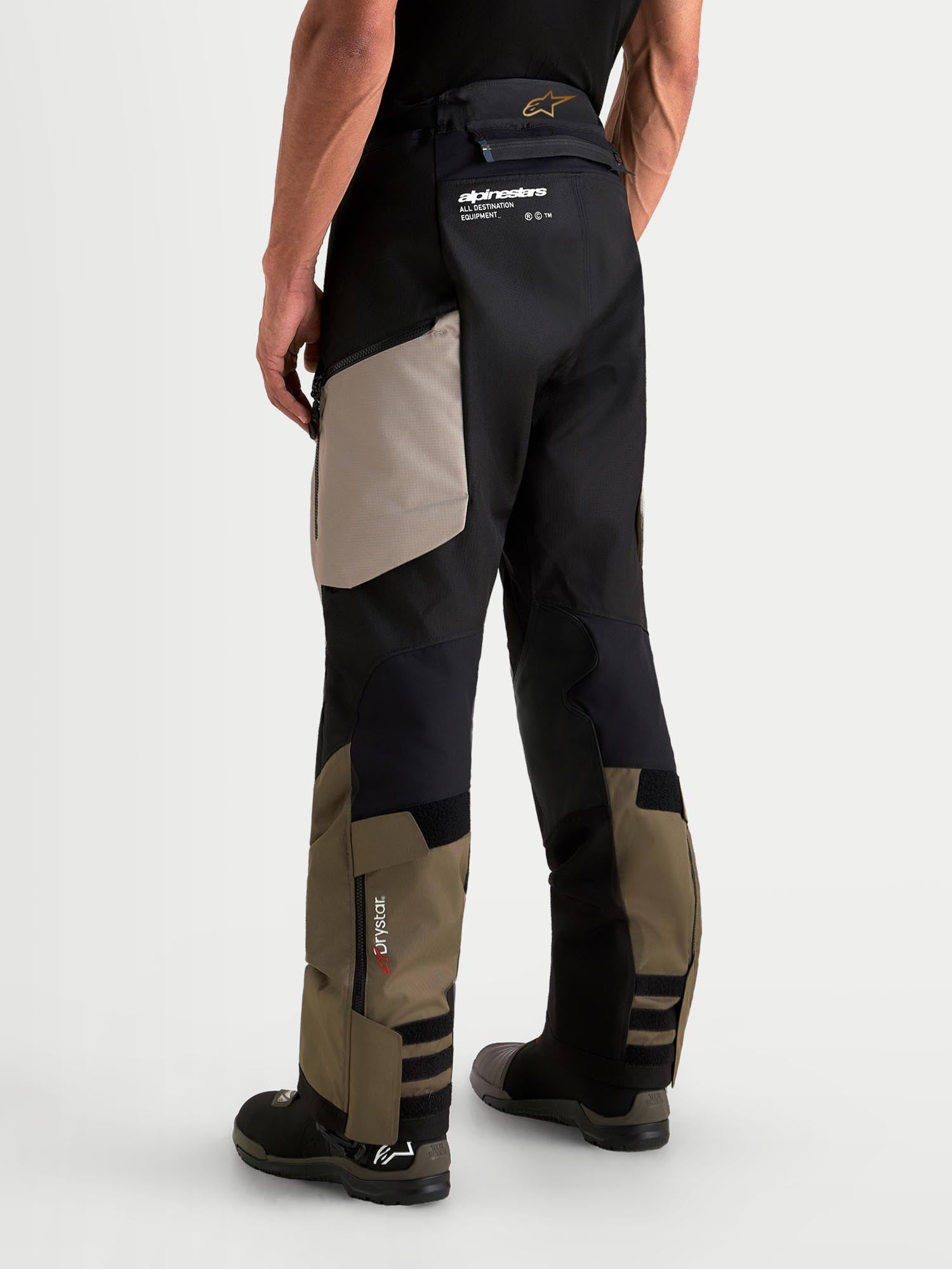 Alpinestars Harok V2 Drystar vandtætte motorcykeltekstilbukser grå/brun XL Figur 5