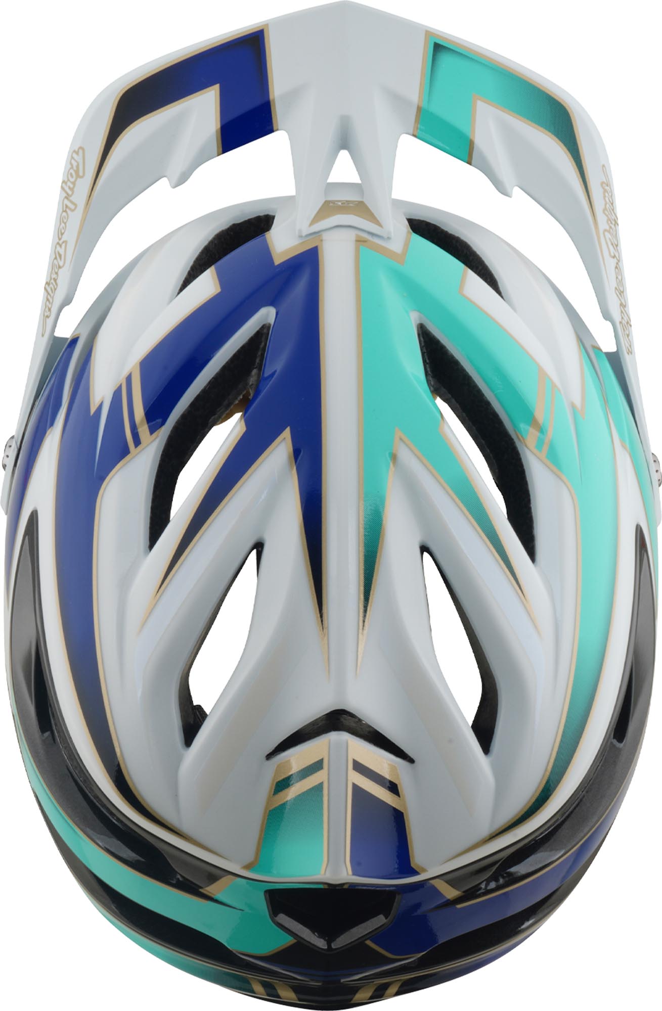 Troy Lee Designs A3 MIPS Electra 자전거 헬멧 흰색/파란색/녹색 XS-S (53/56) 그림 8