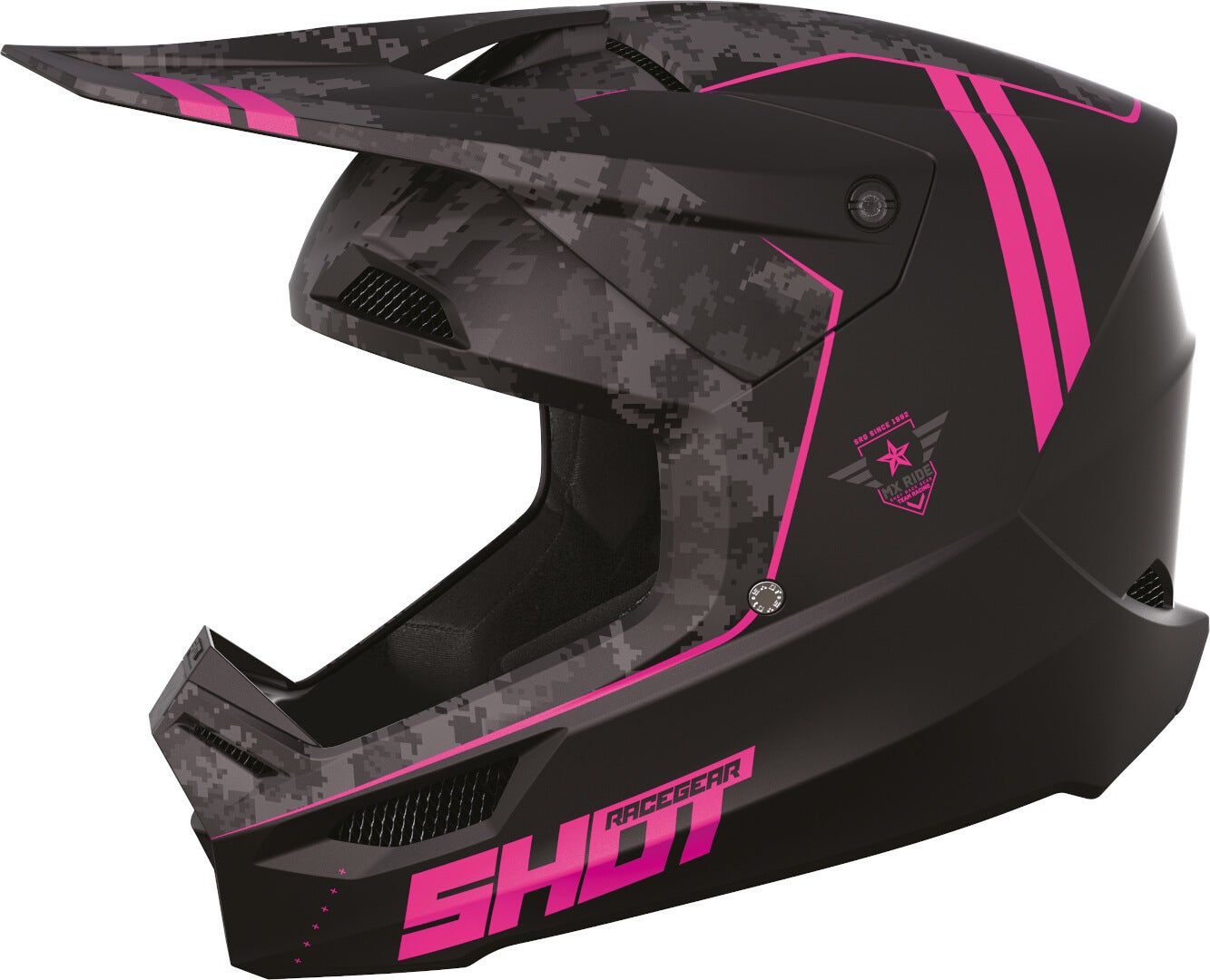 black/hotpink