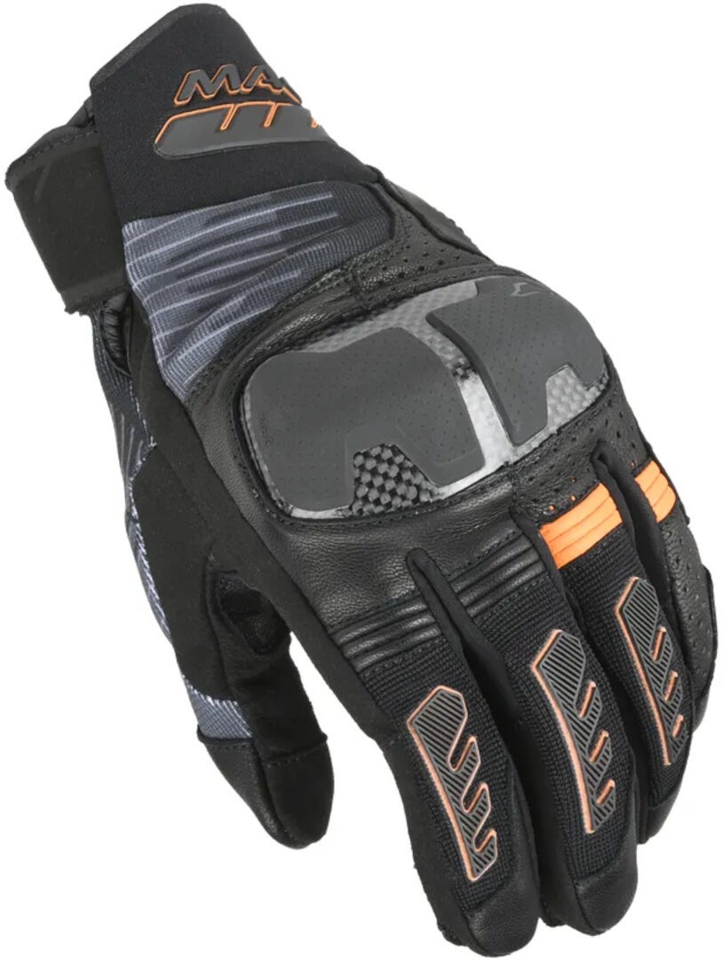 Macna Rime 2.0 Motorcycle Gloves black/orange M Figure 1