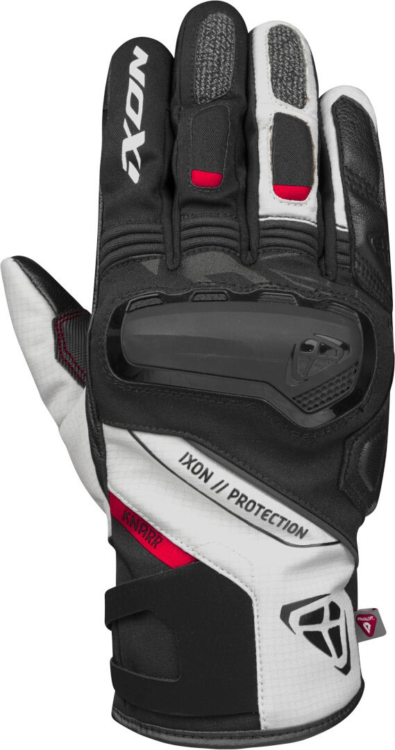 Ixon Pro Knarr Waterproof Winter Motorcycle Gloves black/white/red 2XL Figure 1