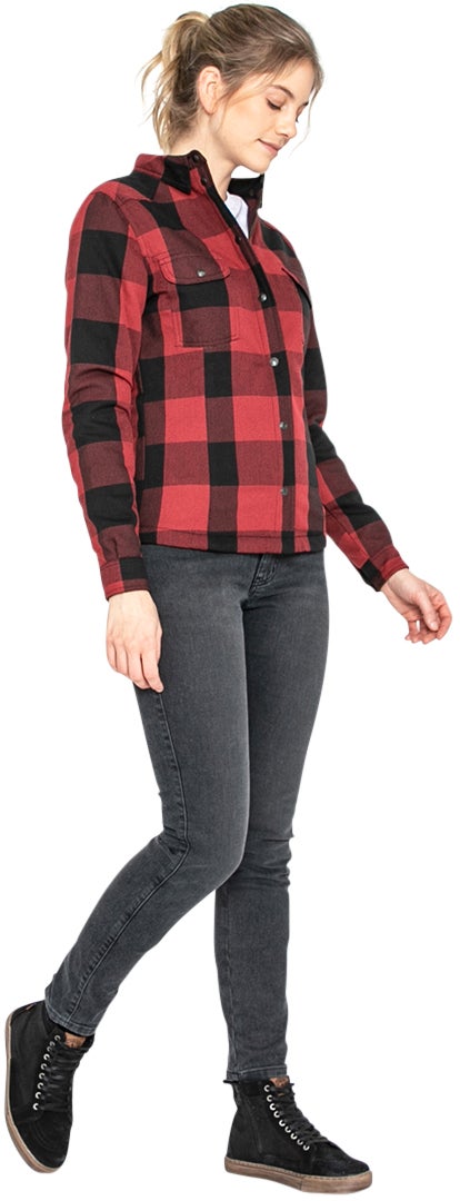 John Doe Motoshirt XTM Donna Moto Camicia nero/rosso 2XL Figura 14