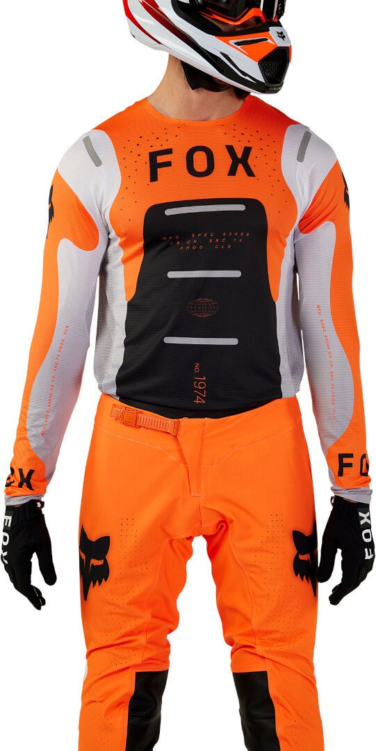 FOX Flexair Magnetic Motocross trøje orange/sort/hvid L Figur 7