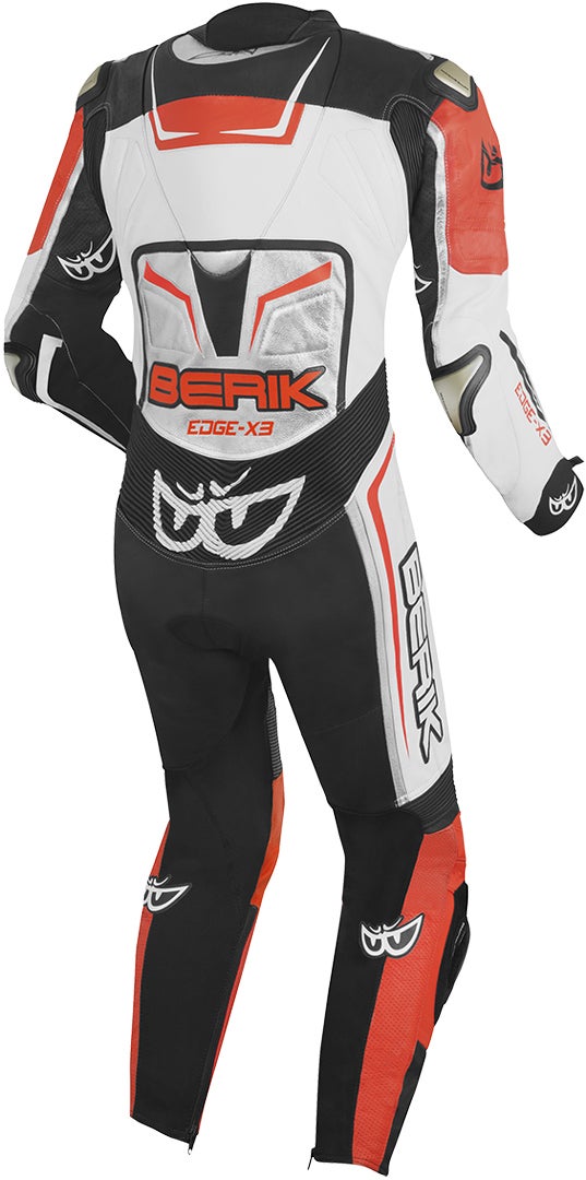 Berik Cosmic One Piece Motorcycle Leather Suit black/white/red 52 Figure 2