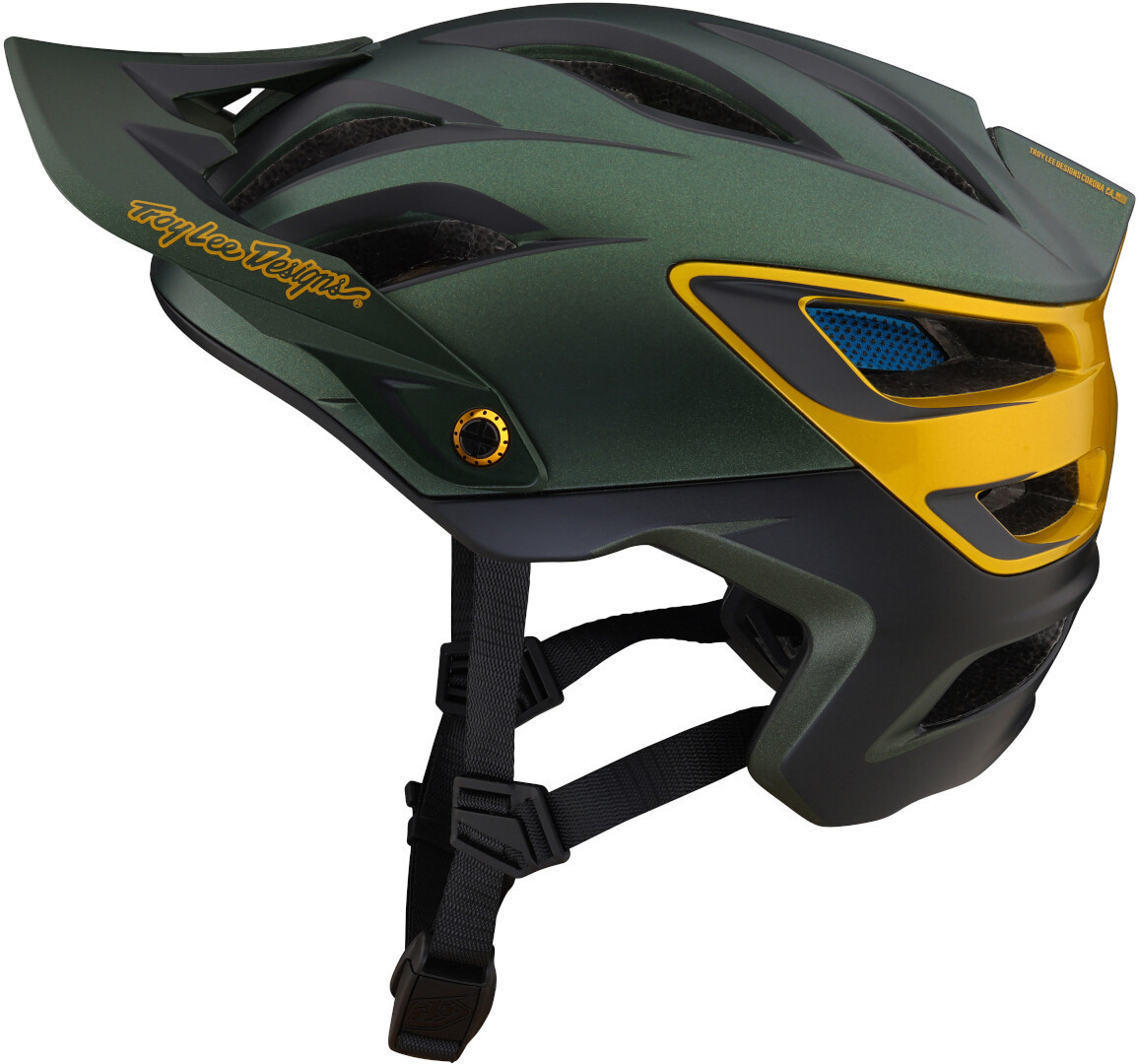 Troy Lee Designs A3 Uno MIPS Casque de vélo Vert/Noir M/L Figure 1