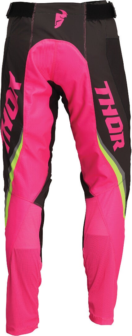 Thor Pulse Rev Motocross bukser til damer grå/pink 9/10 Figur 2