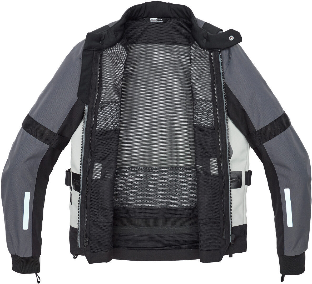 Spidi Enduro Pro Motorrad Textil Jacke dunkelgrau/hellgrau M Abbildung 4