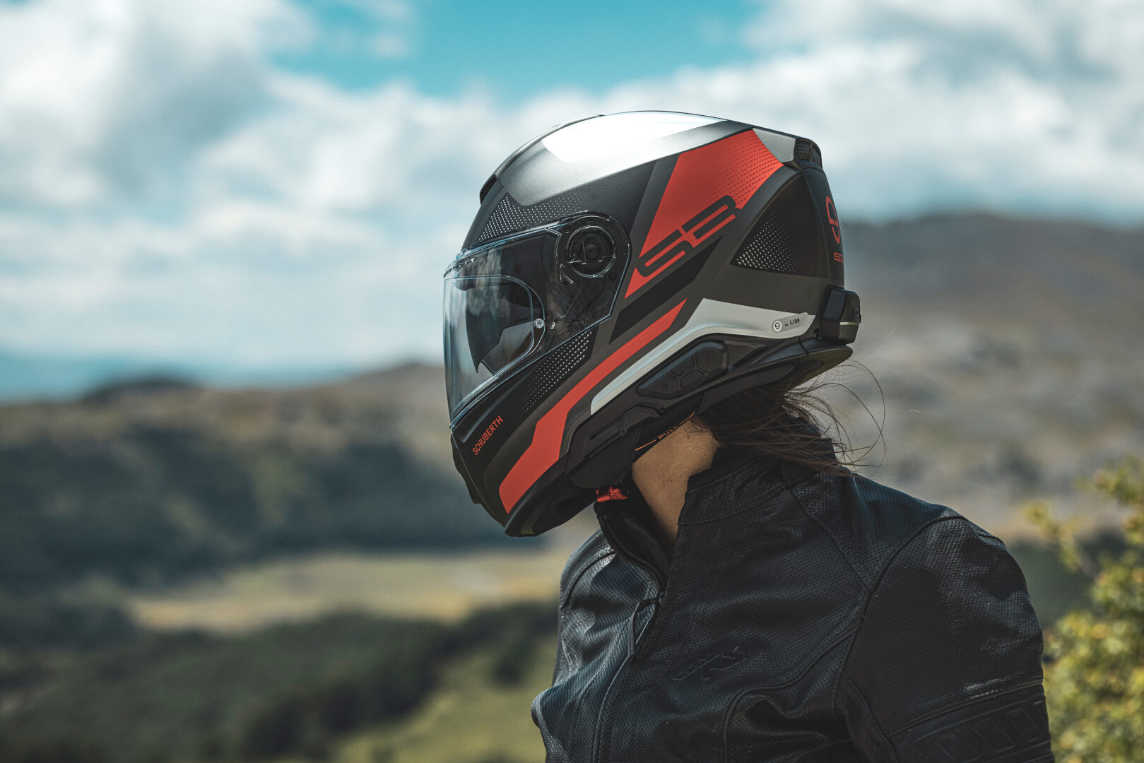 Schuberth S3 Daytona Helm anthrazit/rot L (58/59) Abbildung 8