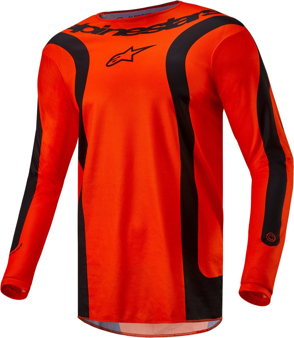Alpinestars Fluid Lurv Motocross trøje orange/sort M Figur 1