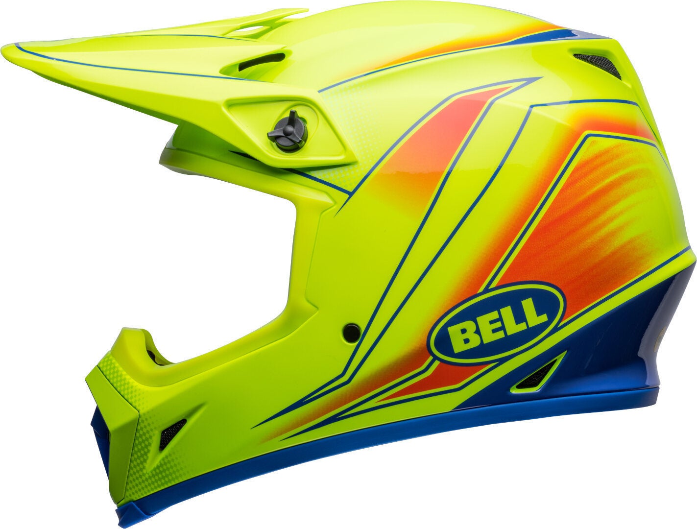 Bell MX-9 Mips Zone Casco Motocross giallo/blu/rosso M (57/58) Figura 5
