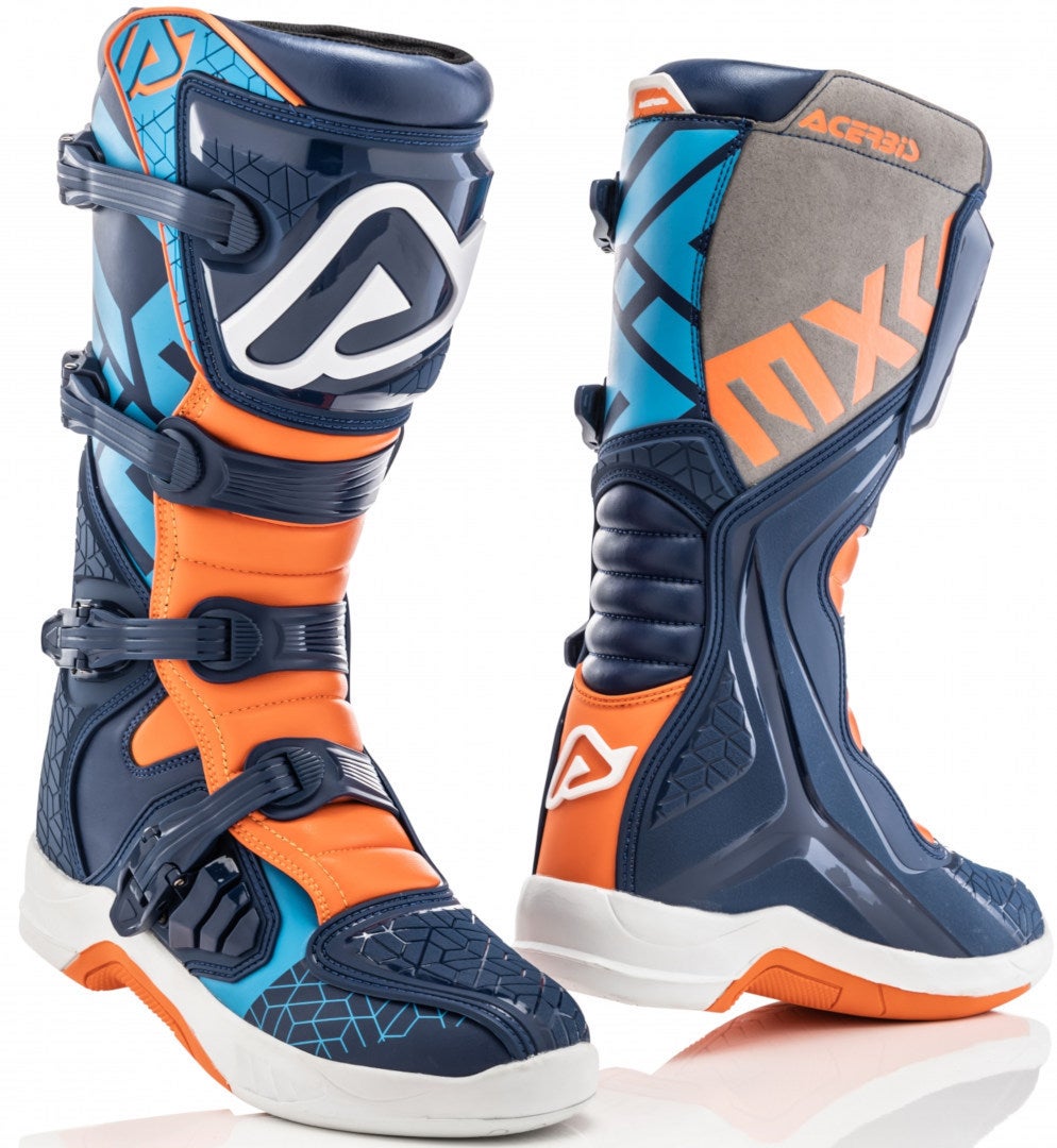 Acerbis X-Team Bottes Motocross bleu/orange 44 Figure 1