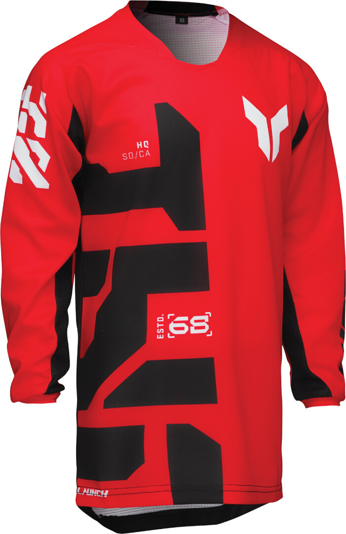 Thor Launchmode Forge Youth Motocross Jersey red/black XL Figure 2