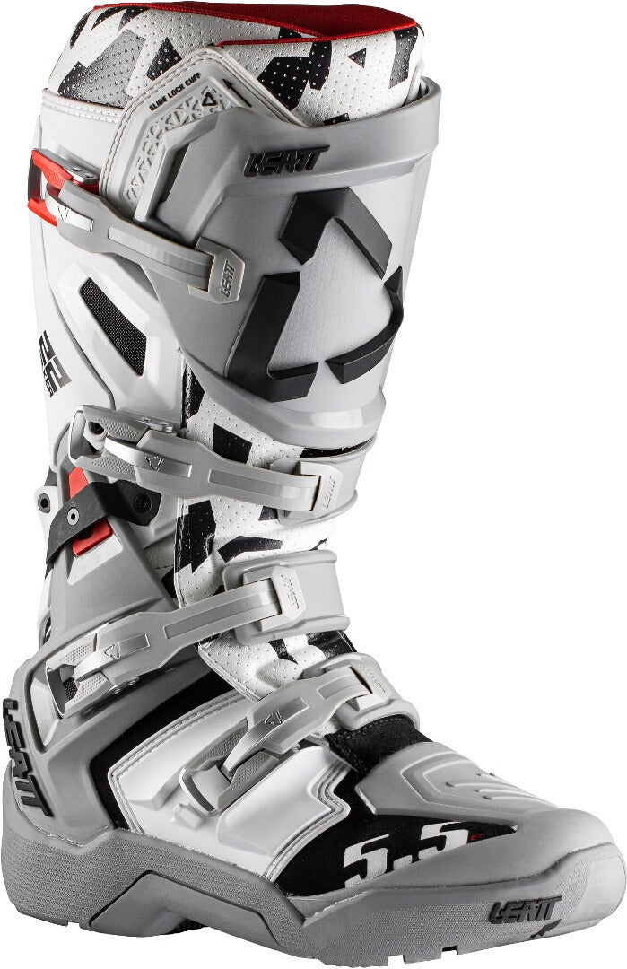 Leatt Moto 5.5 Flexlock Enduro Motokrosové boty šedá/bílá/černá 43 Obrázek 1