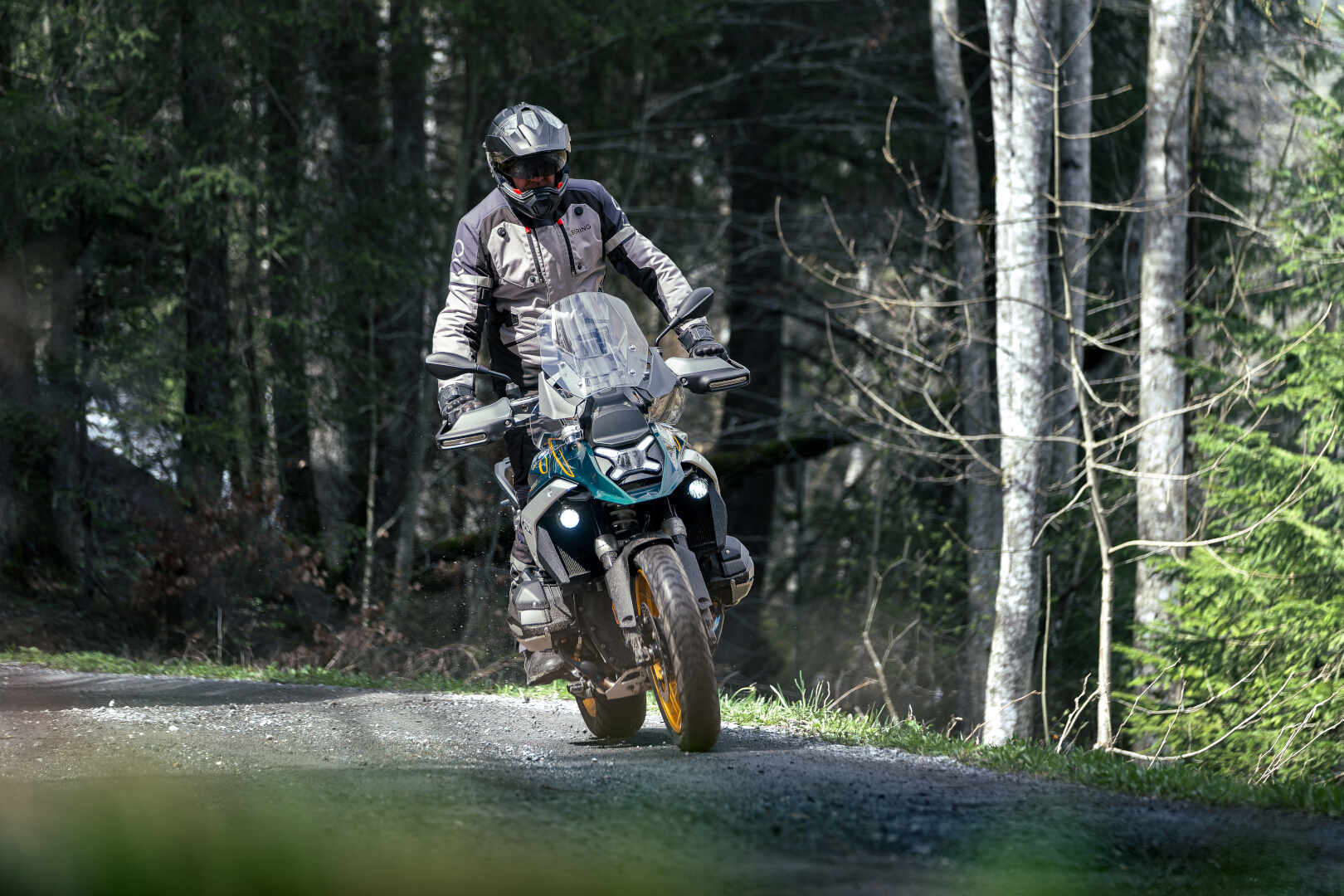 Bering Halifax 17353 wasserdichte Motorrad Textiljacke hellgrau/anthrazit L Abbildung 10