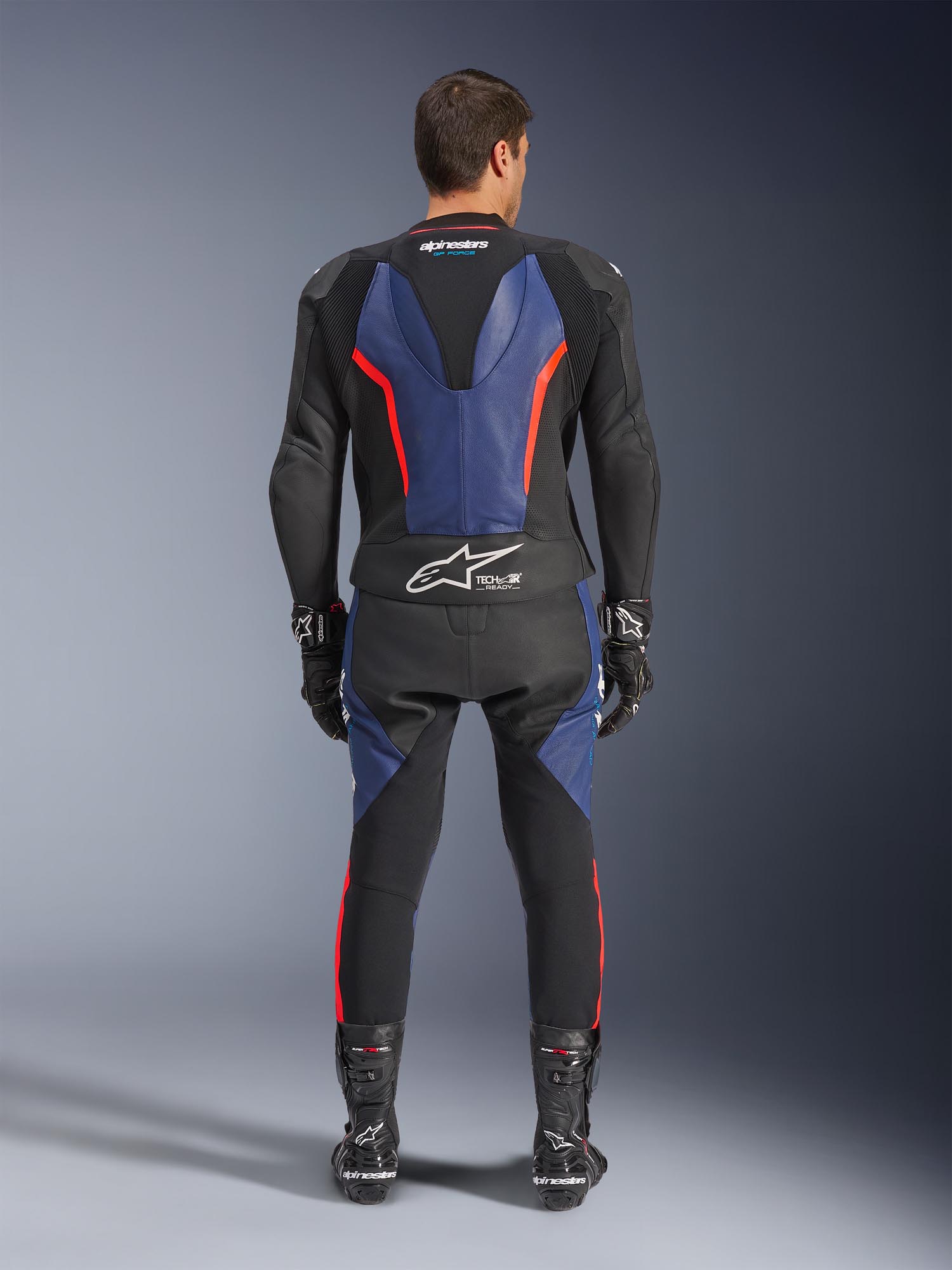 Alpinestars GP Force V2 Two Piece Motorcycle Leather Suit black/blue/red 60 Figure 7