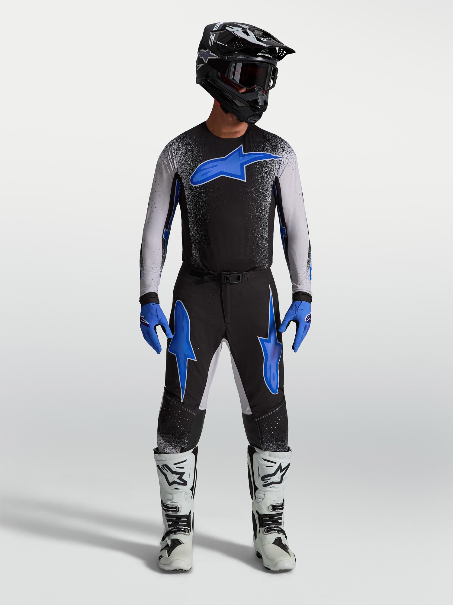 Alpinestars Supertech Hiten AFD Motocross Jersey black/blue/purple M Figure 6