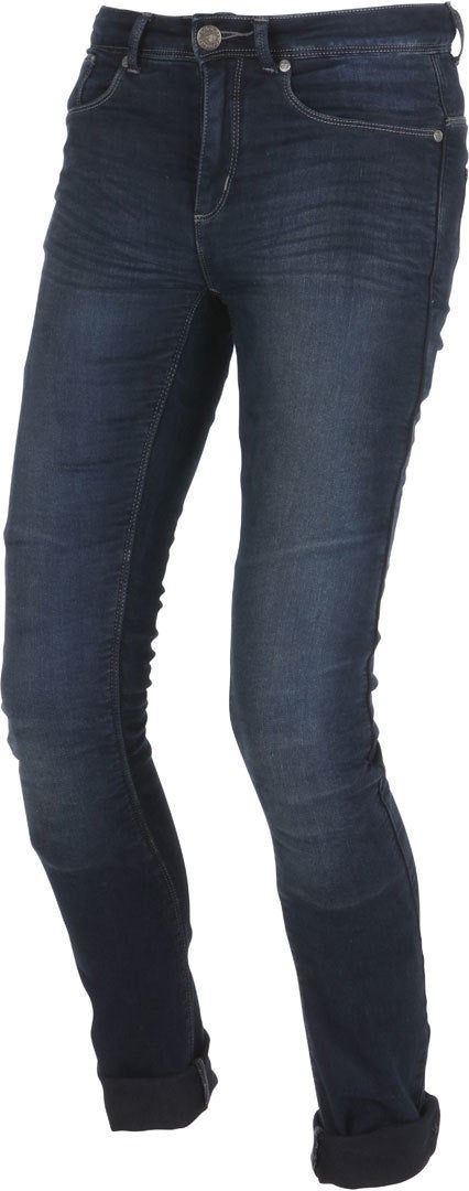 Modeka Abana Calças jeans senhoras azul Curtas 18 Figura 1
