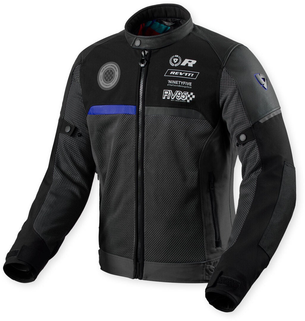 Revit Swiftblade Motorrad Textiljacke schwarz/blau 3XL Abbildung 1