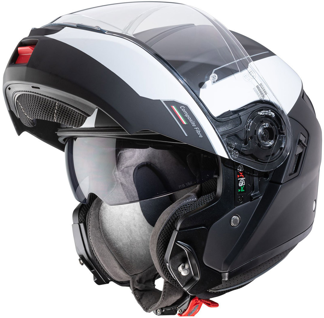 Caberg Levo Prospect Prilba čierna matná/biela XL (61/62) Obrázok 3