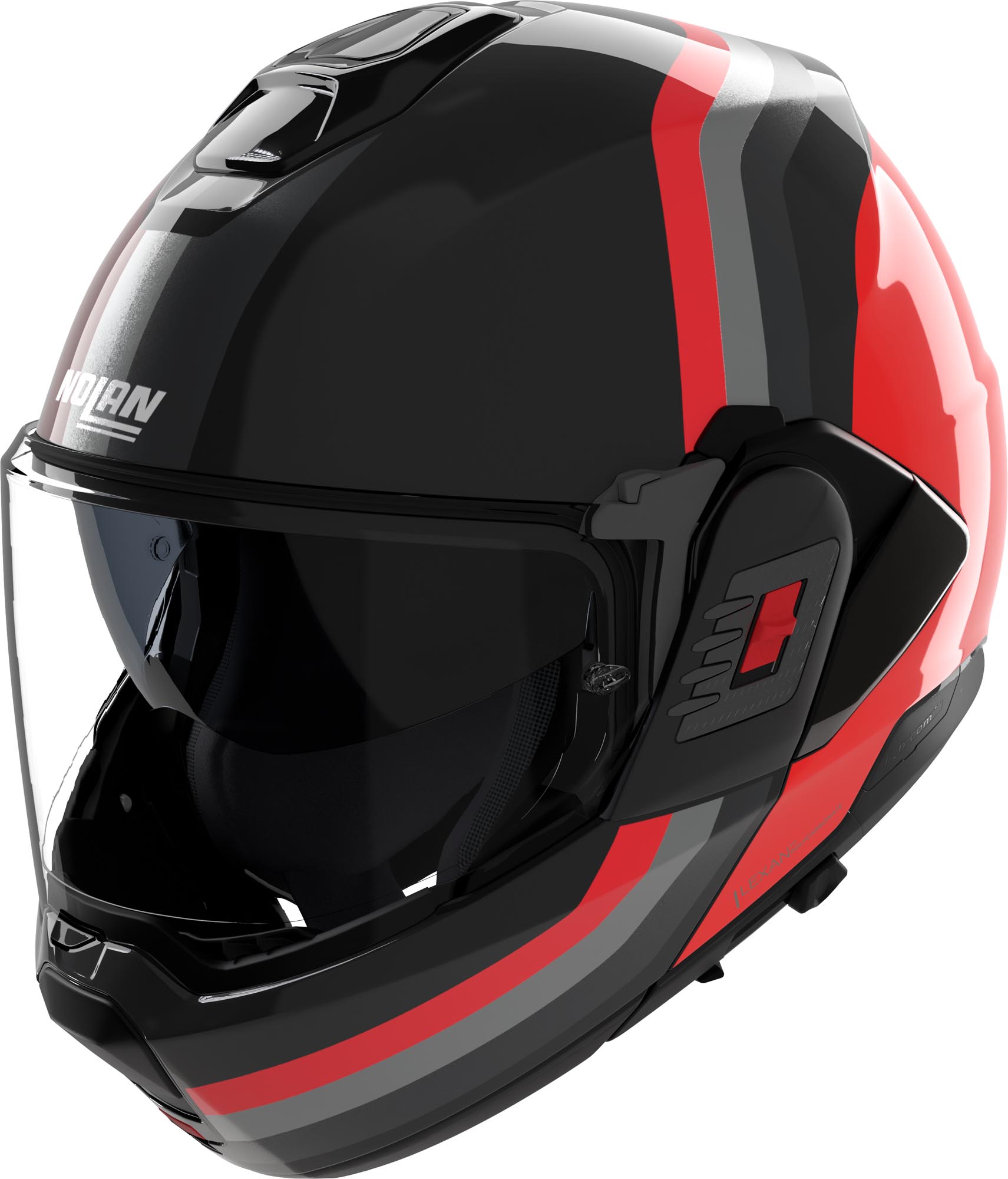Nolan N120-1 Lineo N-Com Casco nero/rosso S (56) Figura 1