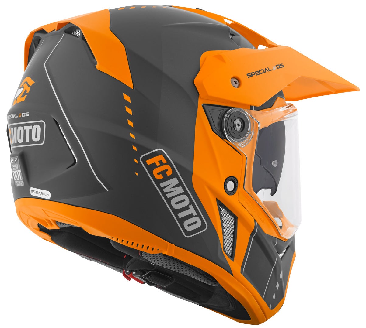 FC-Moto Merkur Pro Air Enduro hjelm sort/orange M Figur 9