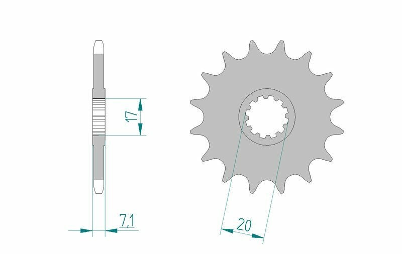 AFAM Chain Kit A420M 11/51 - Standard Rear Sprocket 38101 Figure 4