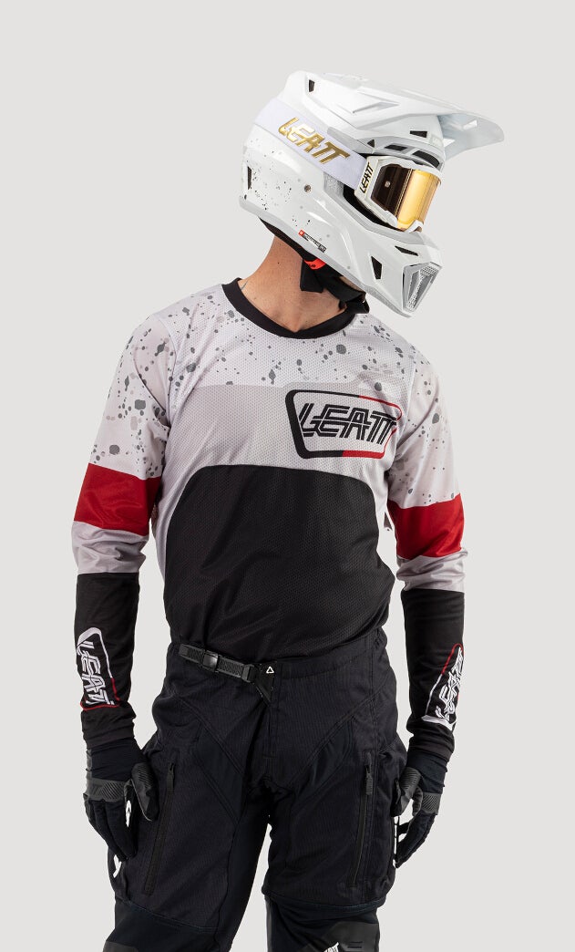 Leatt 4.5 Enduro Patch 2025 Motocross trøje sort/grå/rød XXL Figur 4