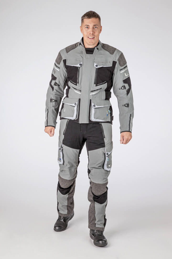 Lindstrands Sunne waterproof Motorcycle Textile Jacket grey/black 64 Figure 5