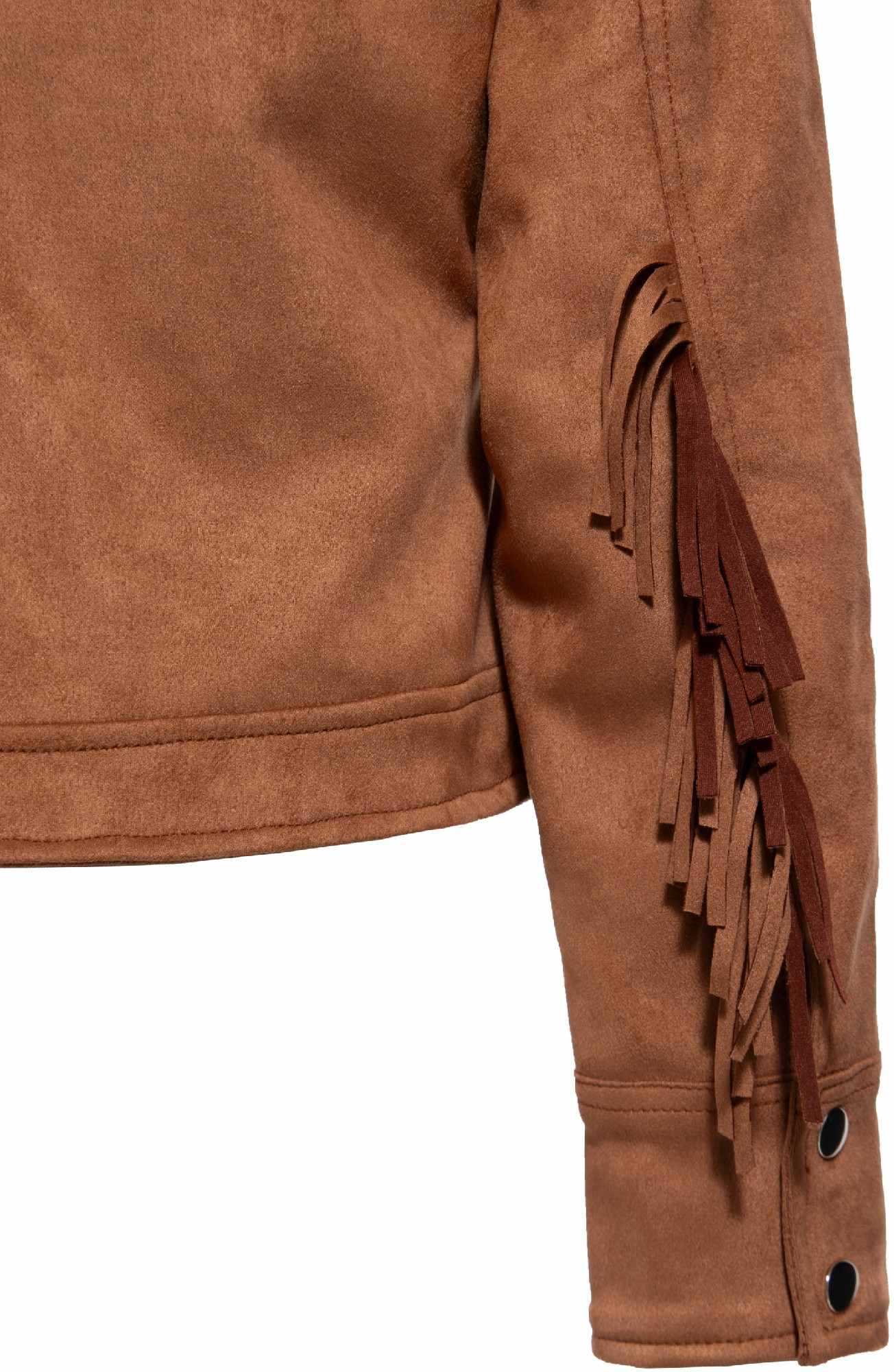 Queen Kerosin Western Dame Jakke brun XL Figur 4