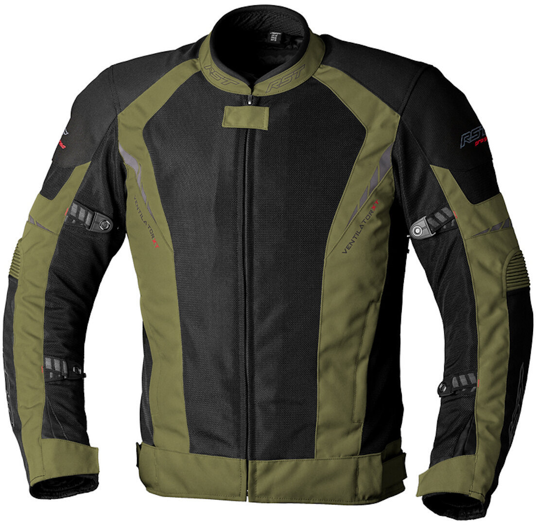 RST Ventilator XT Motorfiets Textiel Jas zwart/groen L Figuur 1