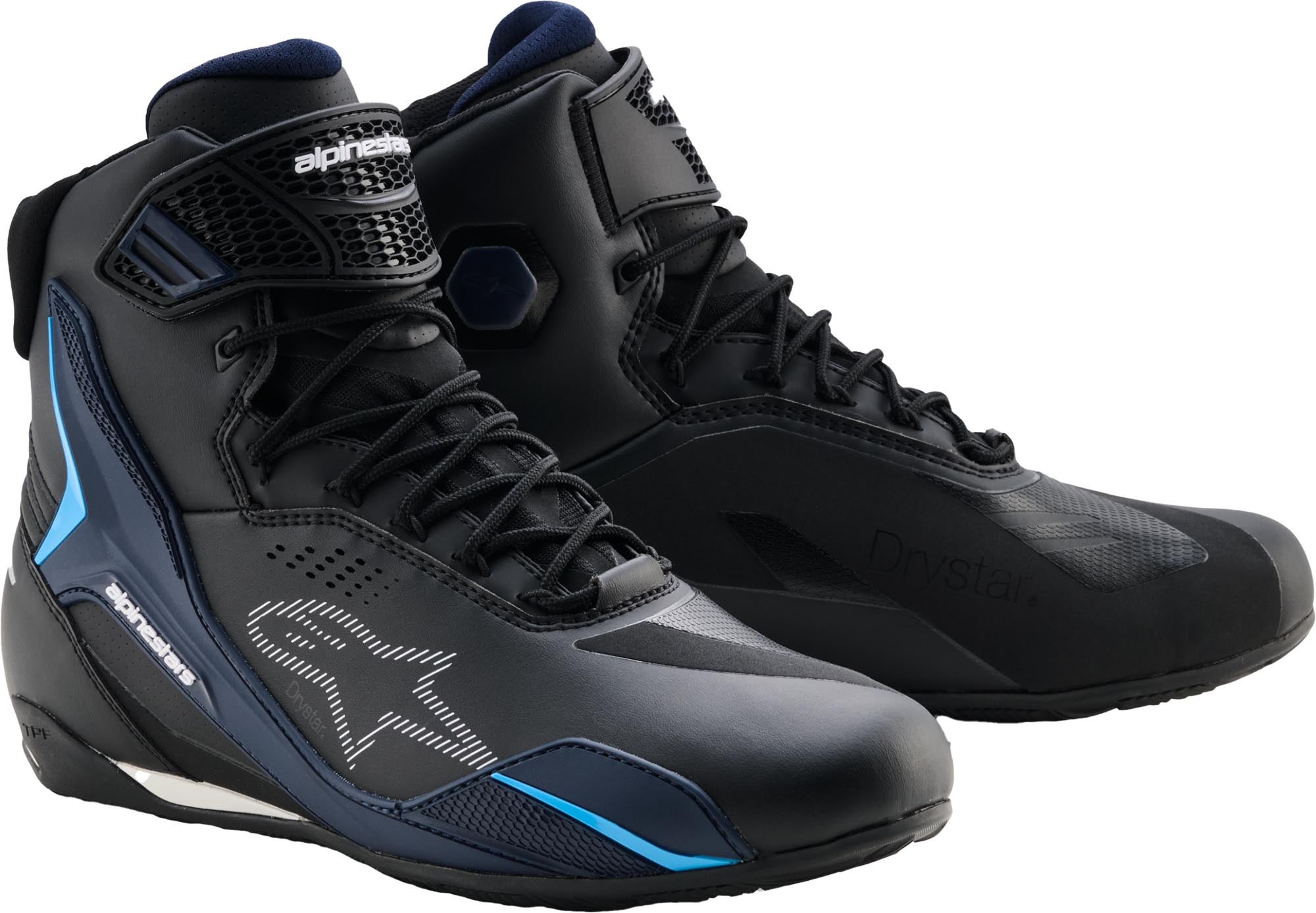 Alpinestars Faster 4 Drystar wasserdichte Motorrad Schuhe schwarz/blau 8 (40,5) Abbildung 1