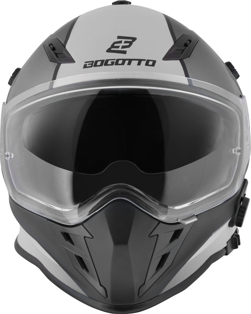 Bogotto H331 BT Tour EVO Bluetooth Enduro hjelm sort mat/grå XL Figur 11