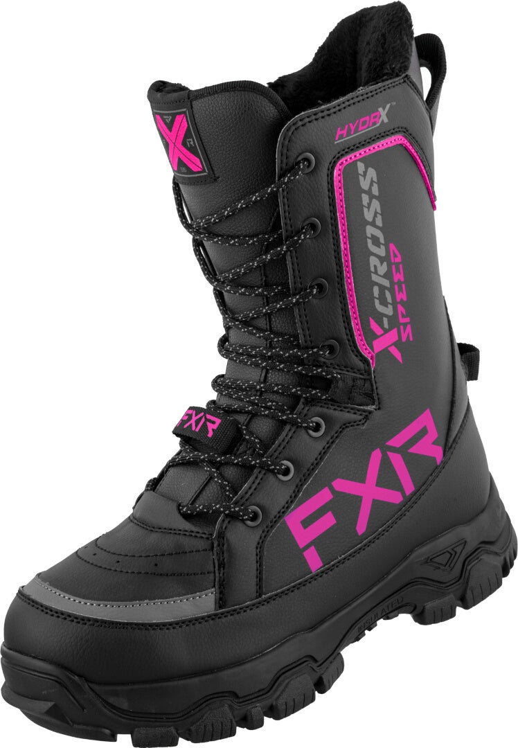 FXR X-Cross Speed Botas Snowmobile preto/rosa 37 Figura 1
