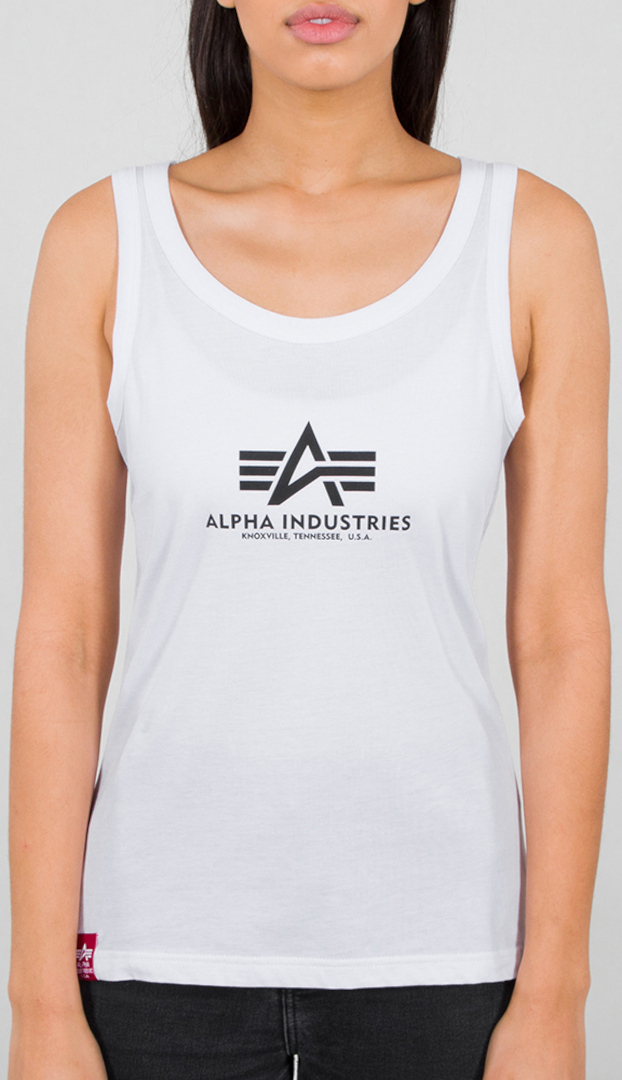 Alpha Industries Basic Ladies Tank Top Branco M Figura 1