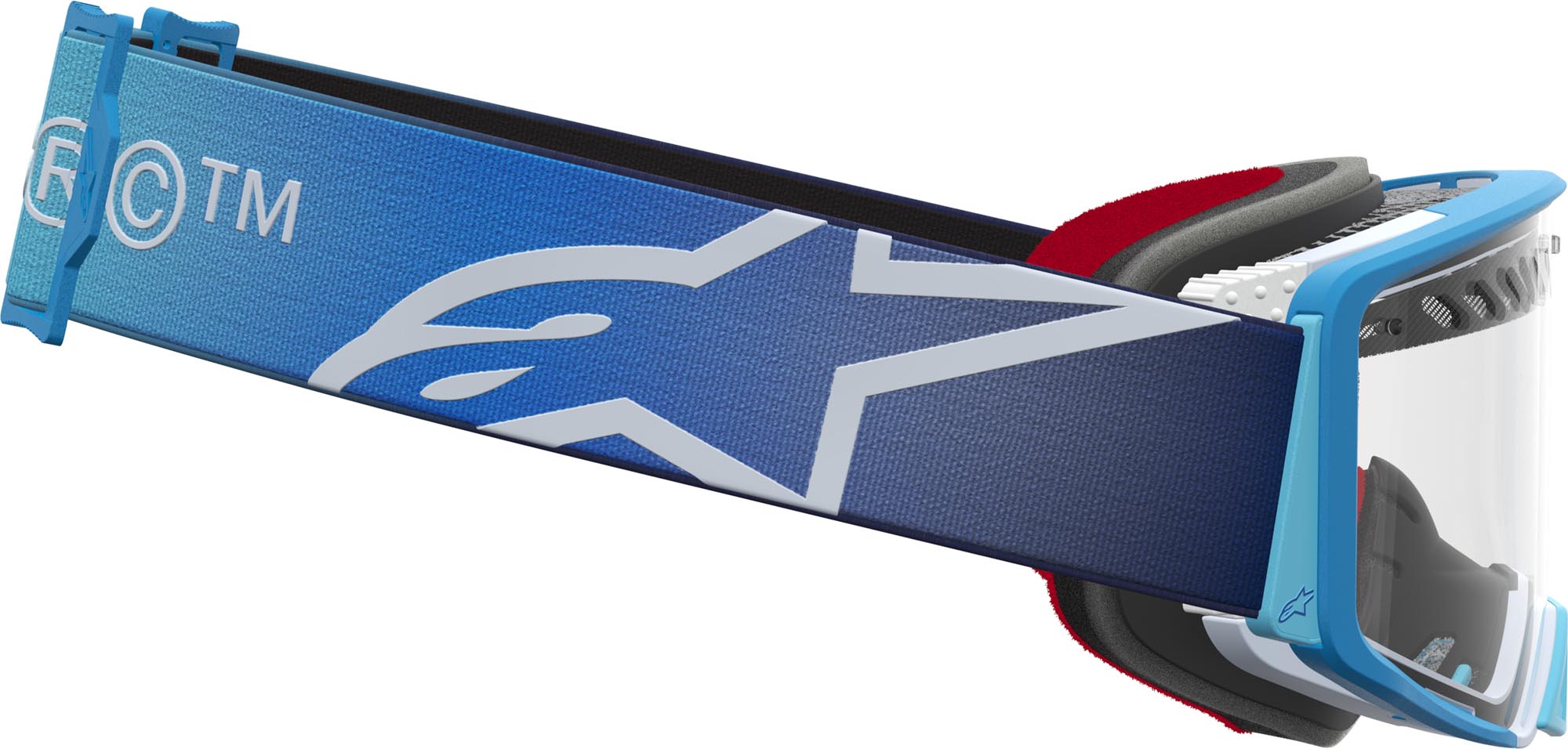 Alpinestars Supertech Dura Air Fluid Motocross Goggles blue/silver Figure 4