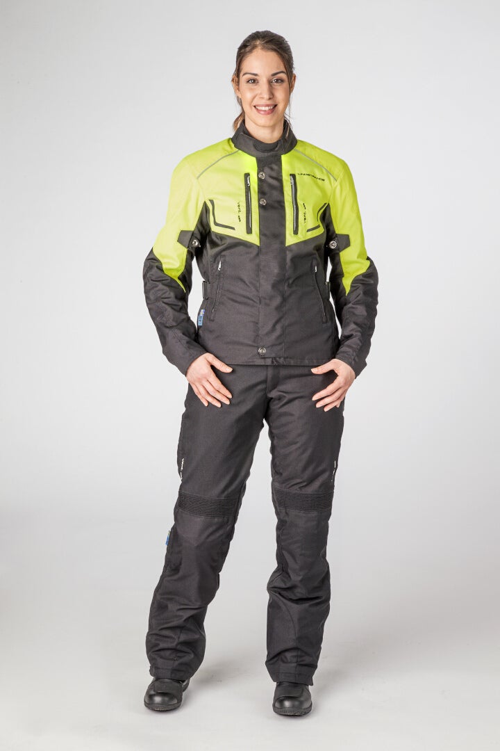 Lindstrands Halden waterproof Ladies Motorcycle Textile Jacket black/yellow 38 Figure 2
