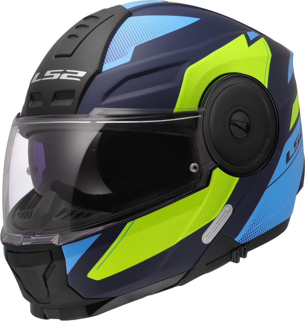 LS2 FF902 Scope II Duria Helmet blue matt/neon yellow XL (61/62) Figure 1